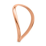 14K Rose Gold Wave Fashion Thumb Ring