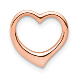 14K Rose Polished Heart Chain Slide - C2-BD20E9B0-5825