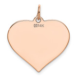 14K Rose Polished Heart Shaped Disc Pendant - XA-B05B685C-2252