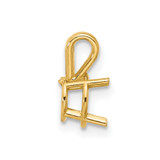 14k Round 6mm Pendant Mounting