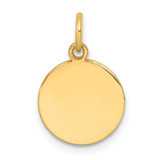 14K Round Disc Charm - XM-3635F9E4-7877