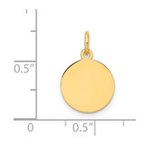 14K Round Disc Charm - XM-7A4F2EB6-6651