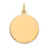 14K Round Disc Charm - XM-D01AEF26-5414