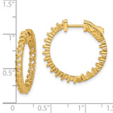 14k Round Hoop w/Safety Clasp Earring Mountings - XE-0767D71F-2248