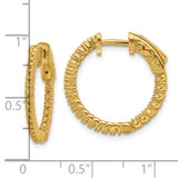 14k Round Hoop w/Safety Clasp Earring Mountings - XE-3F873058-3140