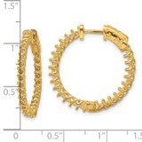 14k Round Hoop w/Safety Clasp Earring Mountings - XE-5FF83443-4989