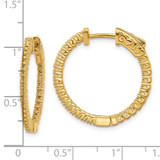 14k Round Hoop w/Safety Clasp Earring Mountings - XE-E88E5343-8340