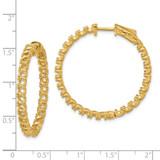 14k Round Hoop with Safety Clasp Earring Mountings - XE-BF6C84AB-9085