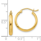 14k Round Tube Hoop Earrings - TC-CE60F0ED-7926