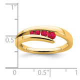 14k Ruby 4-stone Ring