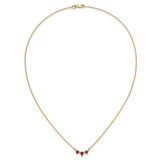 14k Ruby and Diamond 18 inch Necklace - PM-322F6E6B-2742