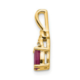 14k Ruby and Diamond Pendant - XB-D5F1CCE3-7497