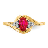 14k Ruby and Diamond Ring - XB-CD2A94F6-4731