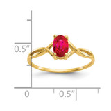 14k Ruby Birthstone Ring - XB-AE100B71-3054