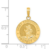 14k Saint Christopher Medal Pendant - K5-06EAE538-3594