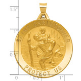 14k Saint Christopher Medal Pendant - M1-FA89DF5A-9778