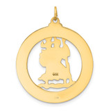 14k Saint Christopher Medal Pendant - XR-40C5505C-9665