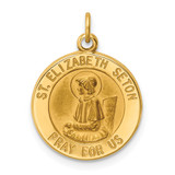 14k Saint Elizabeth Seton Medal Charm - XR-E0631CD2-9882