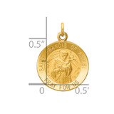 14k Saint Francis of Assisi Medal Charm