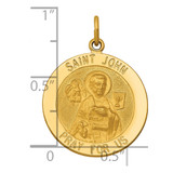 14k Saint John Medal Pendant