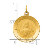 14k Saint Theresa Medal Charm - XA-3CFF7E48-3457