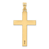 14k Sandblasted Cross Pendant - XR-EA0C5BAE-7547