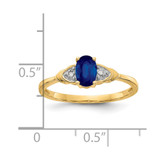 14k Sapphire and Diamond Ring - XB-2130AB2C-5495