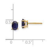 14k Sapphire Earrings - September - XB-0B30E4B2-1452