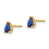 14k Sapphire Post Earrings - XE-7B3021CA-1463
