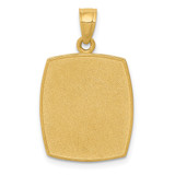 14K Satin / Polished Baptism Pendant