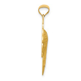14k Satin and Polished Mary Pendant