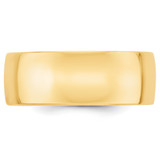 10k Yellow Gold 8mm Lightweight Comfort Fit Wedding Band Size 13