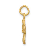 14k Satin Diamond-cut Virgo Zodiac Charm - C4-8B2A56C5-4443