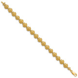 14k Scallop Shell 7 inch Bracelet - FB-A30BECB9-5721