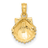 14k Scallop Shell Pendant - C3-F421DCBF-6361