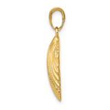 14k Scallop Shell Pendant - K2-D2270D1F-3471