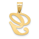14K Script Letter G Initial Pendant