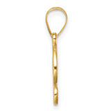 14K Script Letter I Initial Pendant