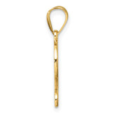 14K Script Letter L Initial Pendant