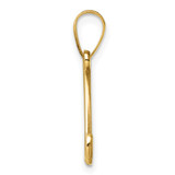 14K Script Letter N Initial Pendant