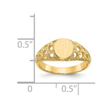 14k Signet Ring - CH-CACC1249-5303