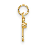 14k Small Diamond Budded Cross Pendant - PM-DF754207-7255