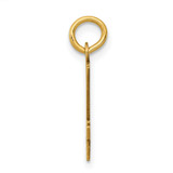 14k Small Elongated Number 24 Charm