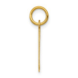 14k Small Elongated Number 31 Charm