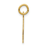 14k Small Elongated Number 72 Charm