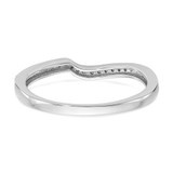 10k White Gold 1/10 carat Lab Grown Diamond VS/SI Complete Wedding Band