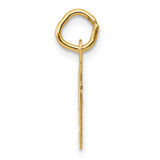 14K Small Fancy Script Letter F Initial Charm