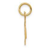 14K Small Fancy Script Letter K Initial Charm