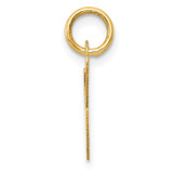 14K Small Fancy Script Letter L Initial Charm