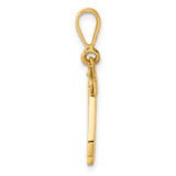 14k Small Polished Number 42 Charm - SP-2230B37A-2633